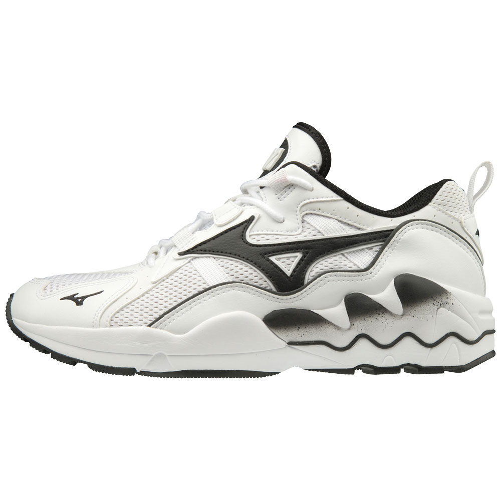 Deportivas Mizuno WAVE RIDER 1 Hombre Blancas/Negras Ofertas EJSZ-71046